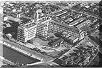 1958（昭和33年）外来棟増築前の病院全景