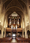 The pipe organ, built in France, is installed in the Chapel, 1988